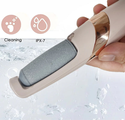 Rechargeable Electric Callus Remover – 2 Speeds, LED, 3 Rollers, USB-C