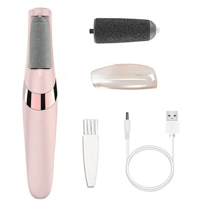 Rechargeable Electric Callus Remover – 2 Speeds, LED, 3 Rollers, USB-C